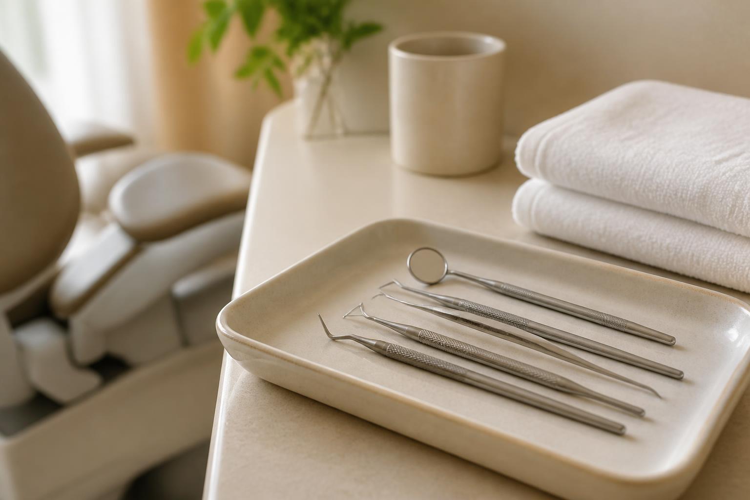 Dental tools and treatment detail